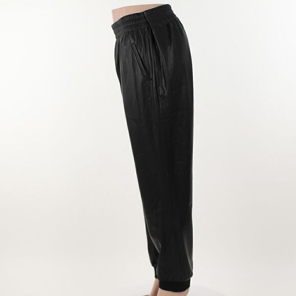 Calvin Klein Faux Leather Jogger Pant - Picture 3 of 5